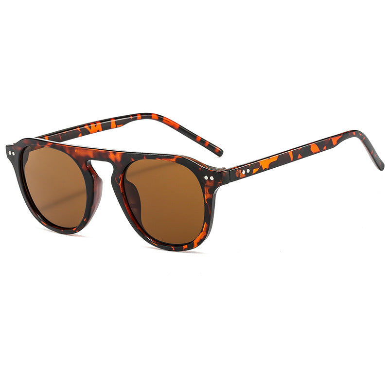 New Korean Version Of Retro Rice Nail Sunglasses Men And Women Trend Jelly Color Aviator Sunglasses Sunglasses