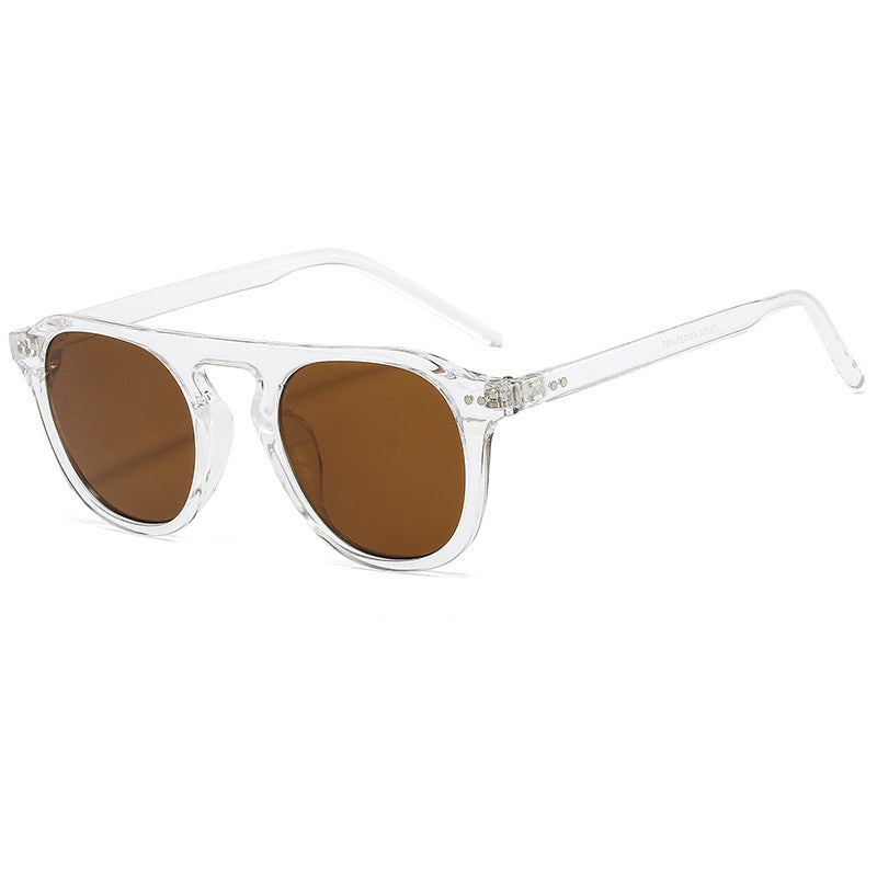 New Korean Version Of Retro Rice Nail Sunglasses Men And Women Trend Jelly Color Aviator Sunglasses Sunglasses