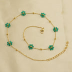 Floral Stainless Steel Bracelet for Women
