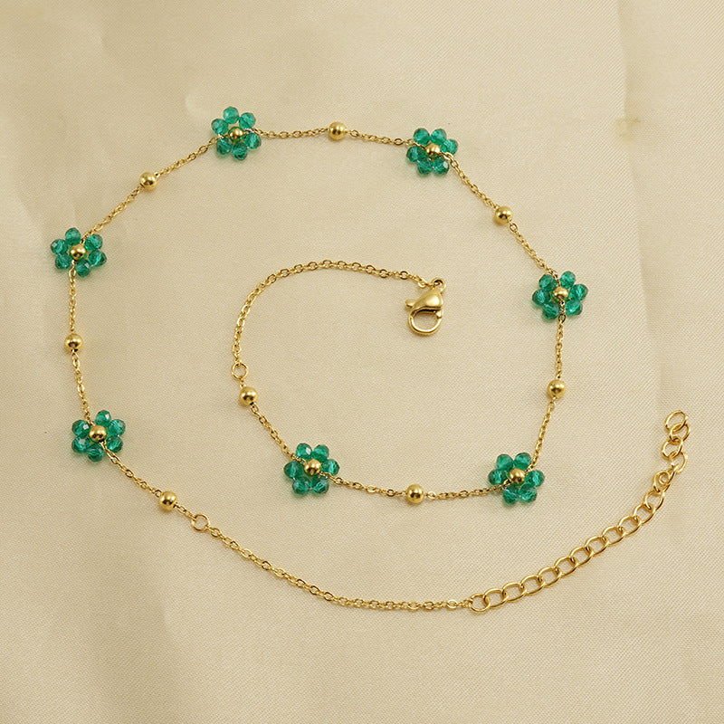 Floral Stainless Steel Bracelet for Women