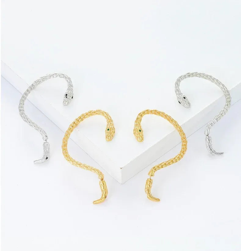 Personalized Snake Wrapped Earrings - Viexta