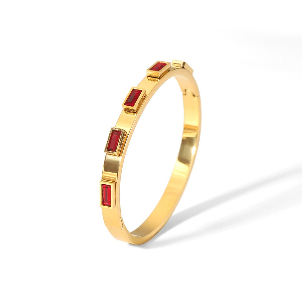 Stainless Steel Zircon Bracelet