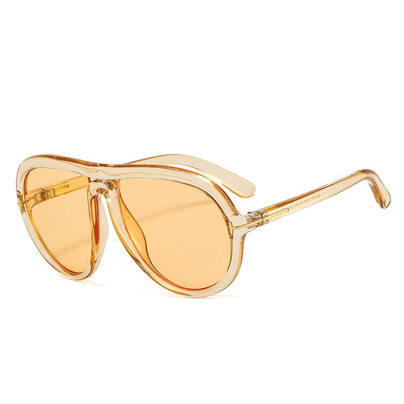 Retro Oversized Pilot Sunglasses