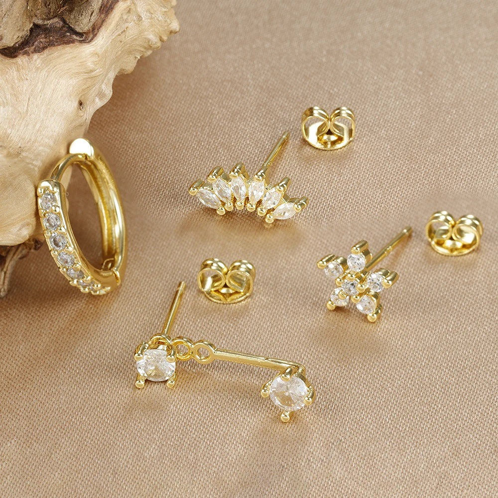 Zircon Stud Earrings