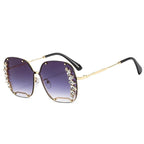 Luxury Oversized Rhinestones Sunglasses