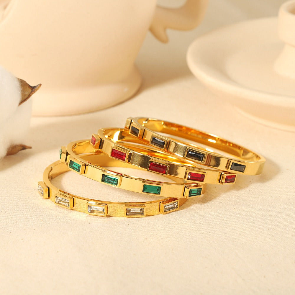 Stainless Steel Zircon Bracelet