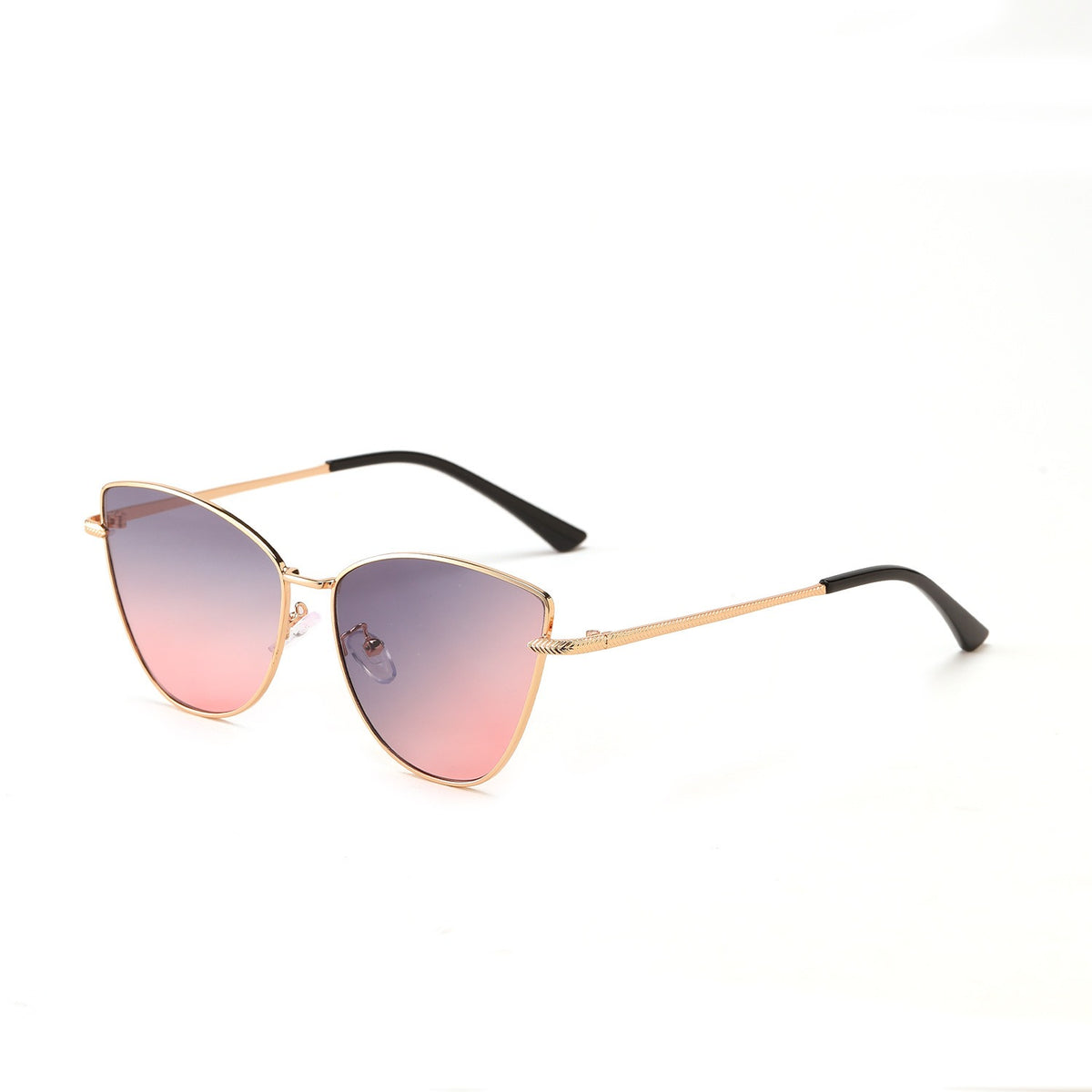 Irregular butterfly metal sunglasses for women