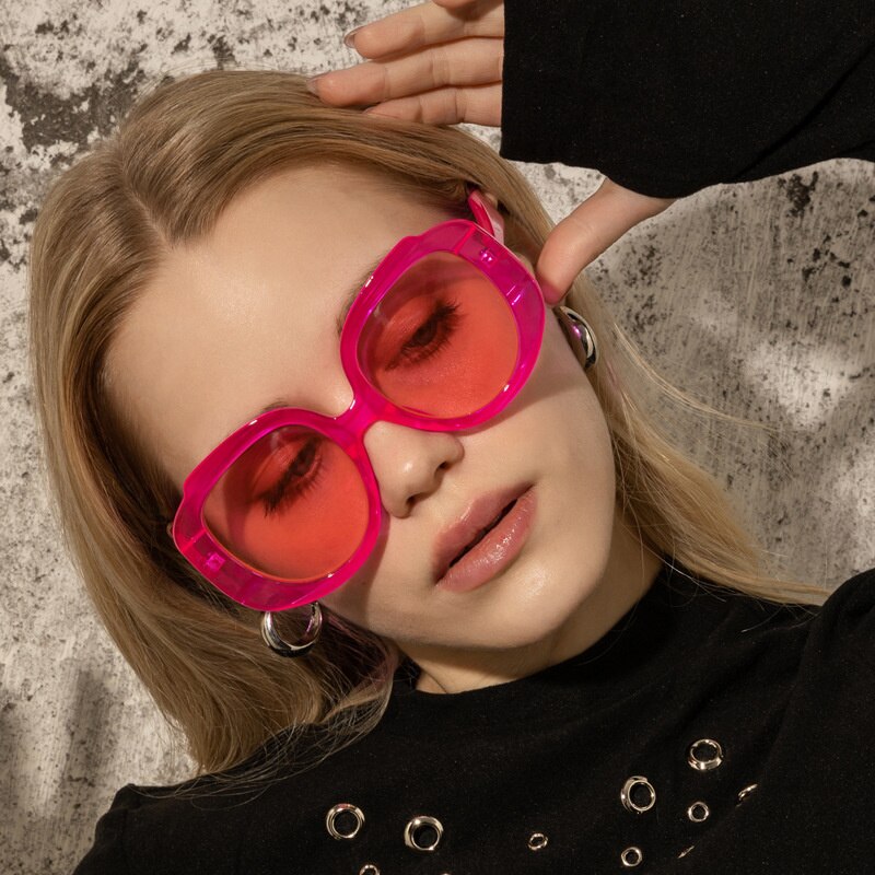 New Round Frame Retro Sunglasses Women Vintage Sun Glasses For Female Luxury Brand Eyeglasses Lady Oversized Sunglasses