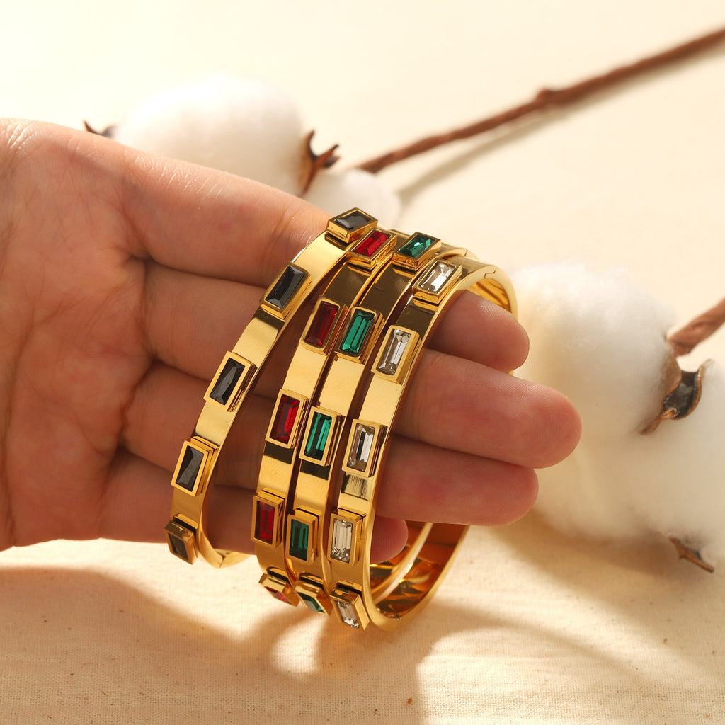 Stainless Steel Zircon Bracelet