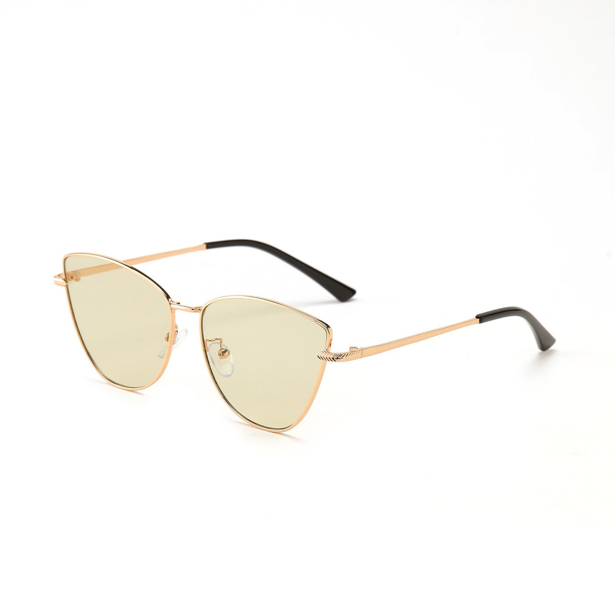 Irregular butterfly metal sunglasses for women