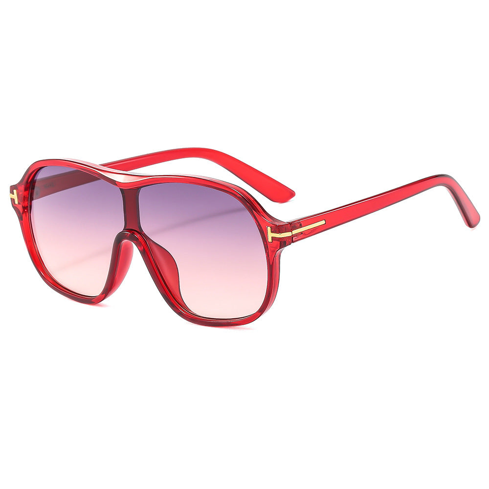 T-shaped Toad shaped Sunglasses New Sunglasses Fashionable, Personalized, Large Frame Versatile Sunglasses for Women