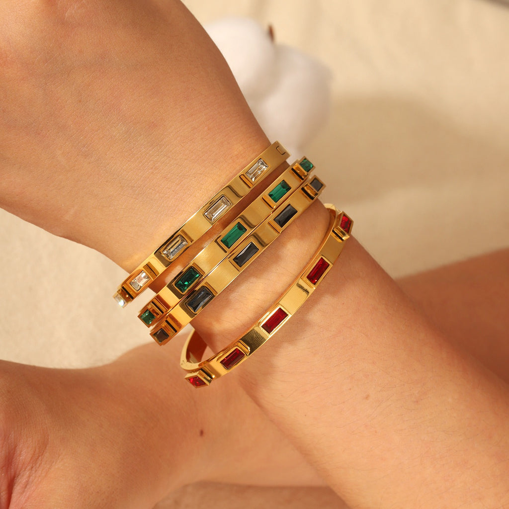 Stainless Steel Zircon Bracelet