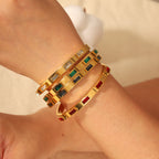 Stainless Steel Zircon Bracelet