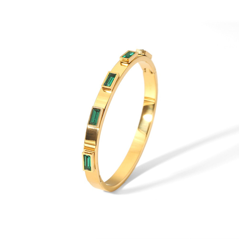 Stainless Steel Zircon Bracelet