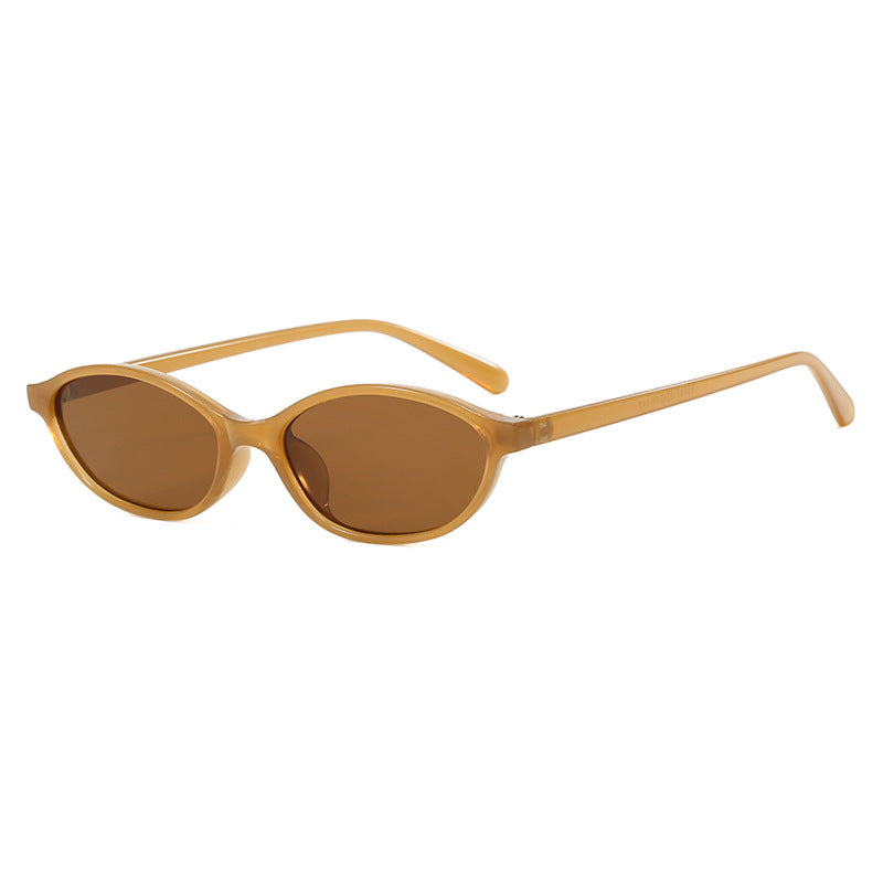 Elliptical small frame sunglasses new fashion trend high-end sunglasses