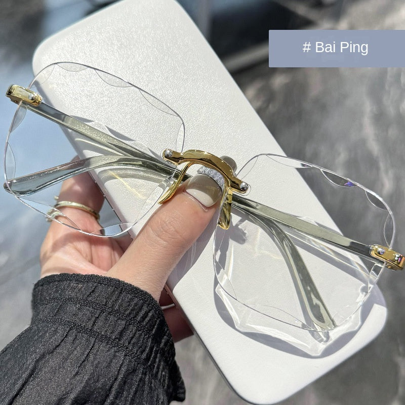Frameless border UV sunglasses