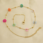 Floral Stainless Steel Bracelet for Women