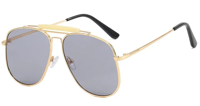 Metal Frame Pilot Sunglasses