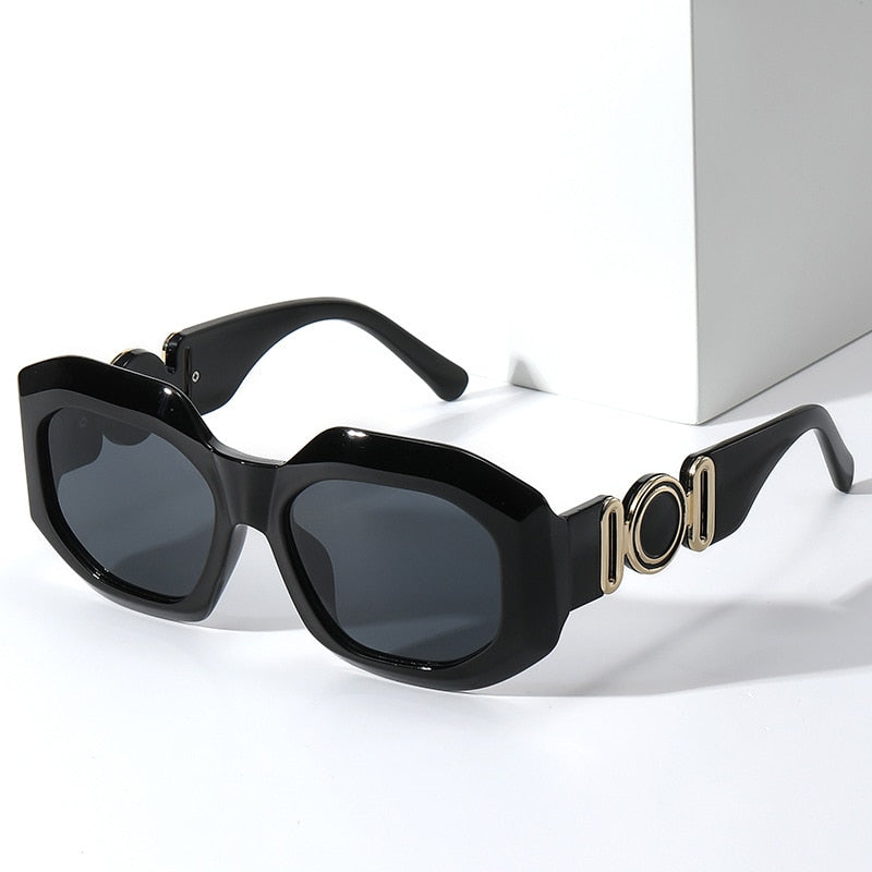 Women Men Square Sunglasses Classic Small Rectangle Sunglasses Women Vintage Brand Designer Square Sun Glasses Shades