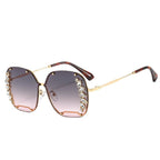 Luxury Oversized Rhinestones Sunglasses