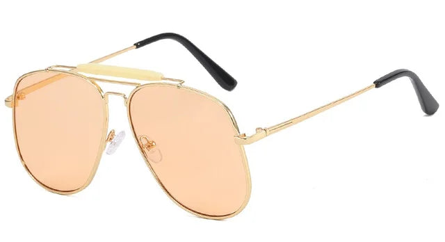 Metal Frame Pilot Sunglasses