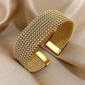 Embossed titanium steel bracelet