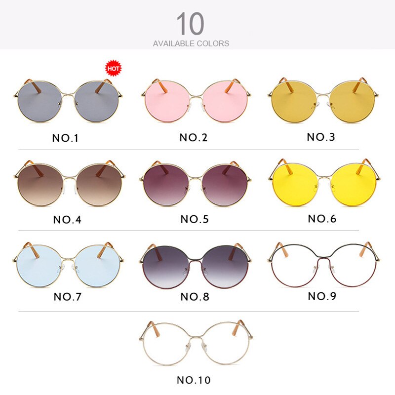Round Large Frame Sunglasses