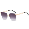 Rimless Cut-Edge Sunglasses