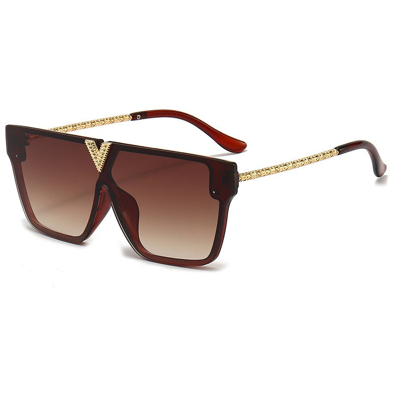 Korean Fashion Men's Sunglasses Metal Women's Trend Versatile Sunglasses Sunshade