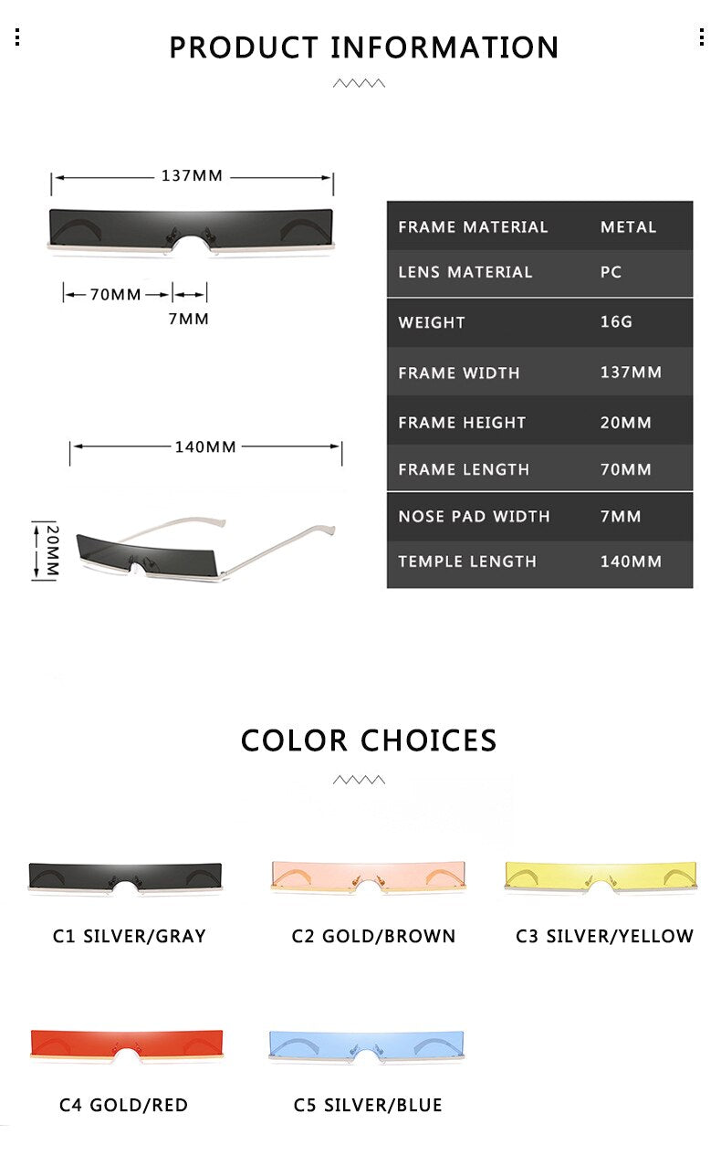 Classic Rectangle Sunglasses