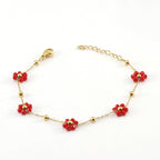 Floral Stainless Steel Bracelet for Women
