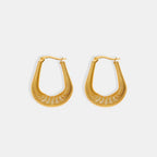 Titanium Steel U Shape Earrings