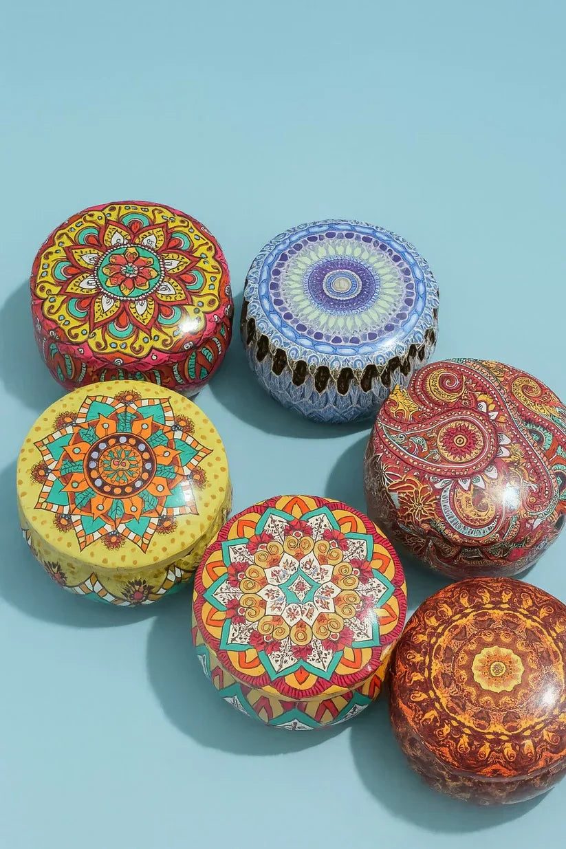 Premium Round Geometric Metal Organizer (Random Color)