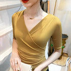 Mid-sleeve Mesh Top - Viexta