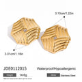 Vanessa Criss Cut Gold Earrings - Viexta