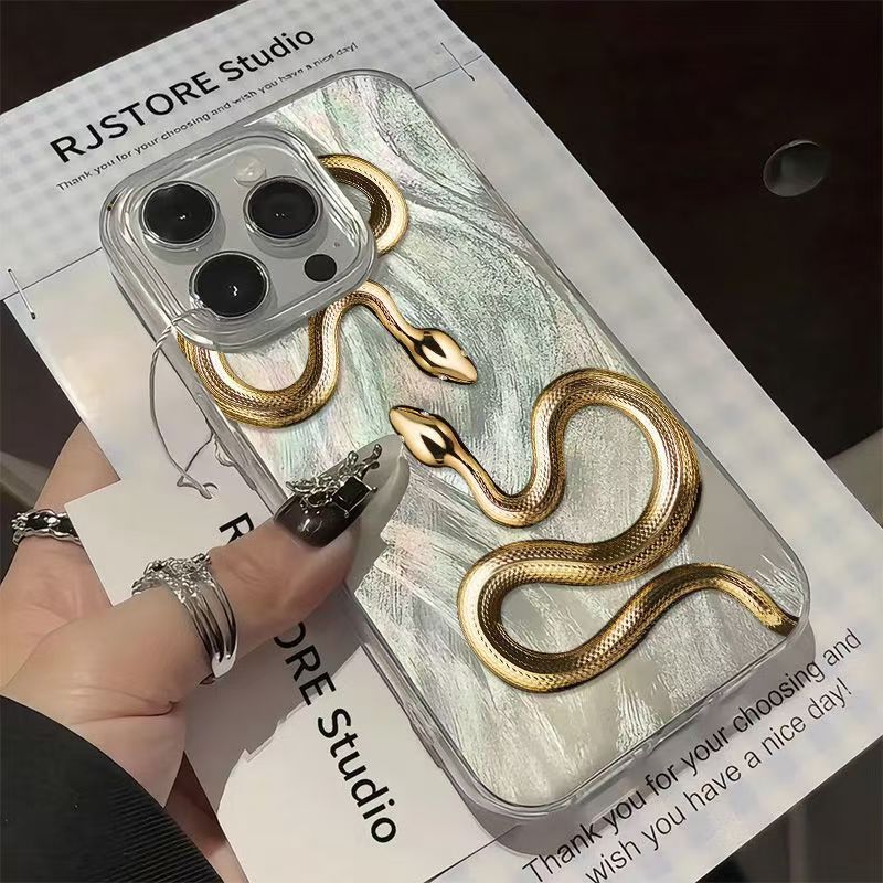 gold-snake-iphone-case