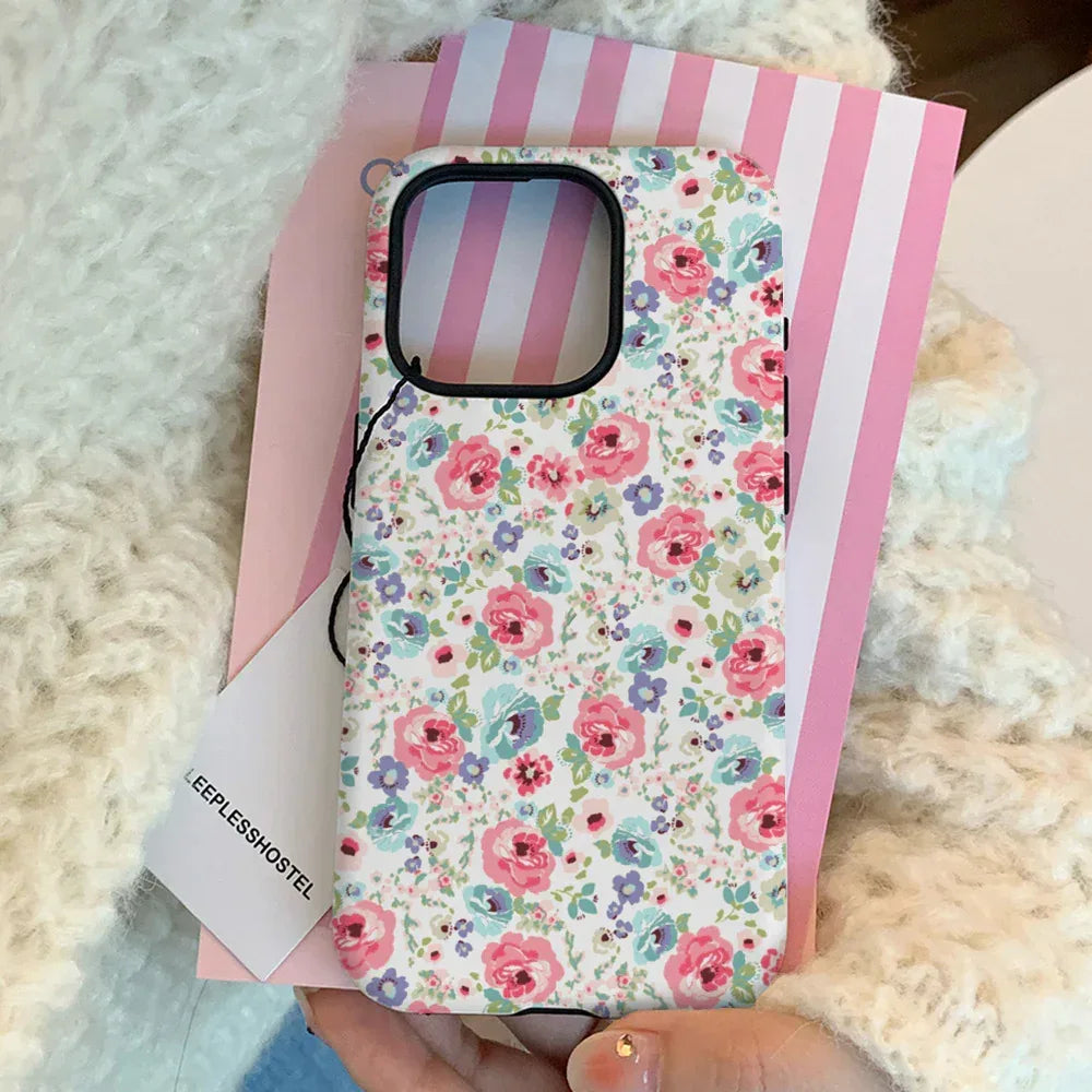 flower-shell-two-in-one-iphone-case - Viexta