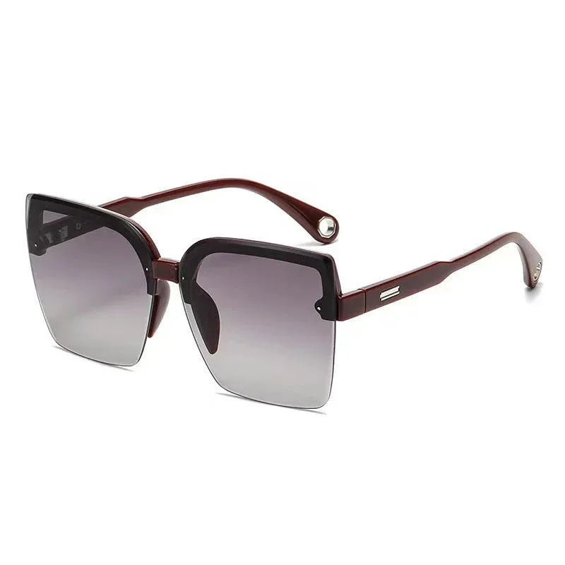 fashion-large-square-rimless-sunglasses - Viexta