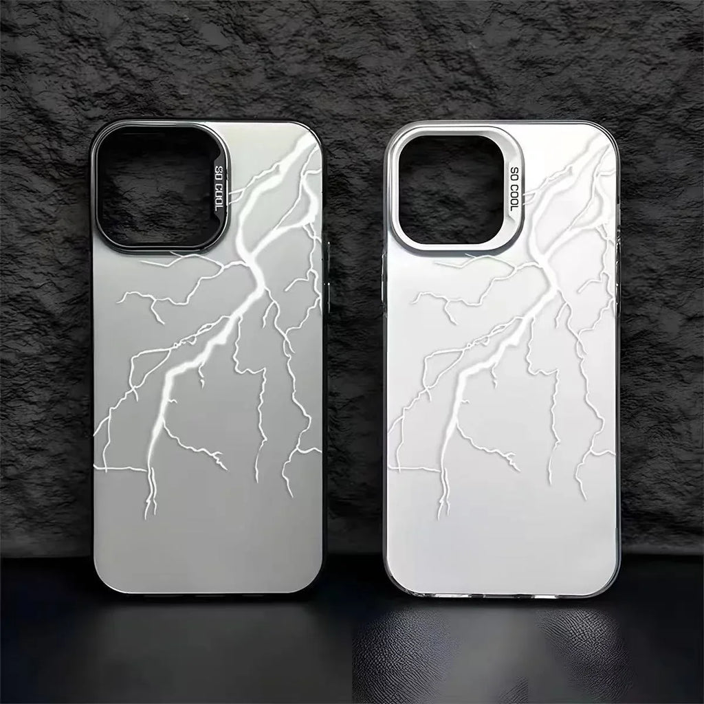 Silver Lightning iPhone Case - Viexta