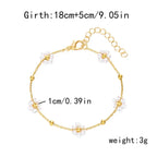 Women's Korean-style Fresh Flower Pearl Bracelet - Viexta