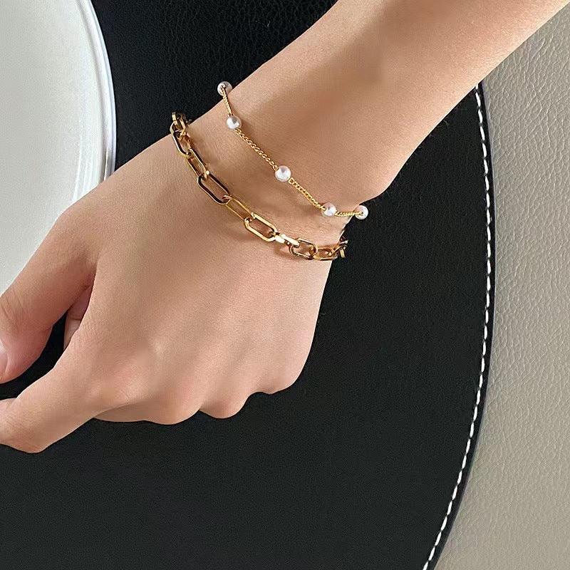 Double-layer Pearl Bracelet - Viexta