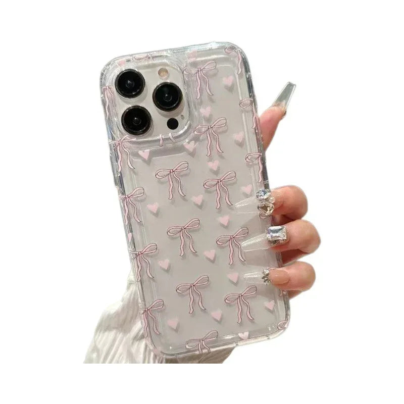 Girl Bow Drop-resistant iPhone Case - Viexta