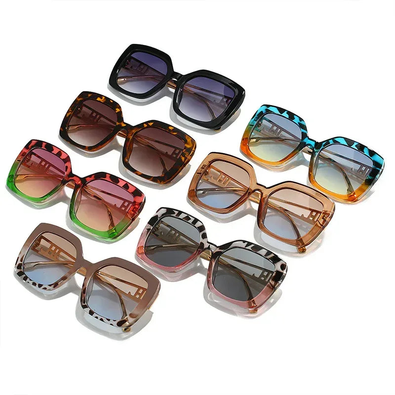 Women's Personality Square Sunglasses - Viexta