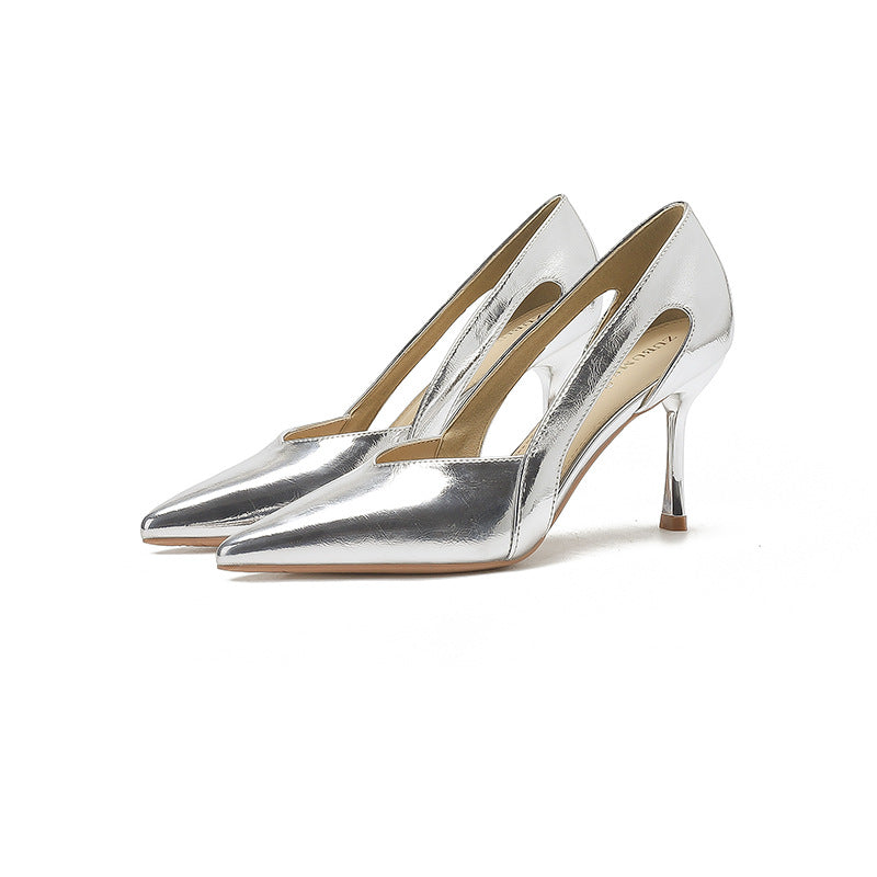 Pointed Stiletto Hollow High Heel