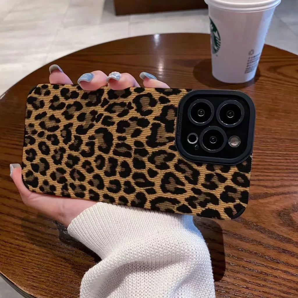 Brown Leopard Print Cover for IPhone - Viexta