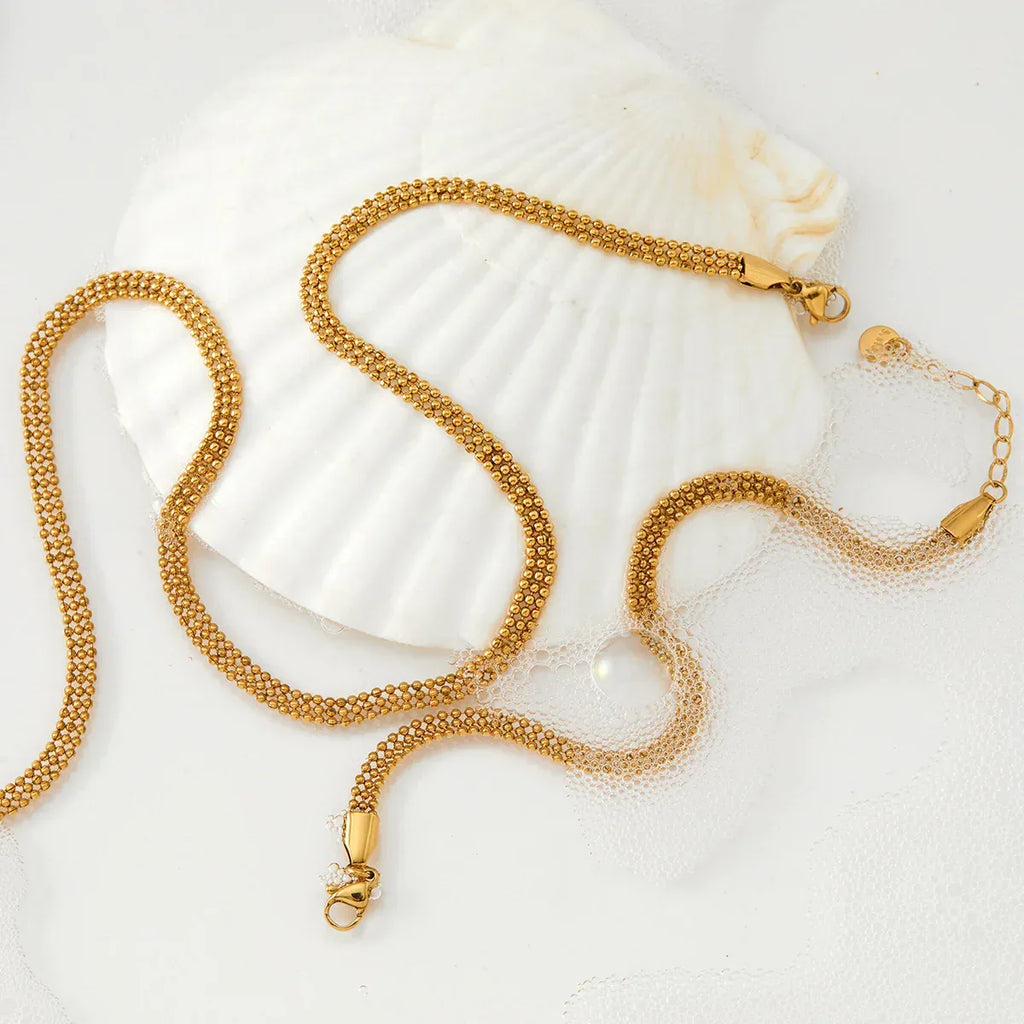 Cross-border Bead Chain Necklace Bracelet Set - Viexta