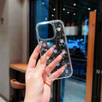 Luminous Stars Glitter Transparent iPhone Case
