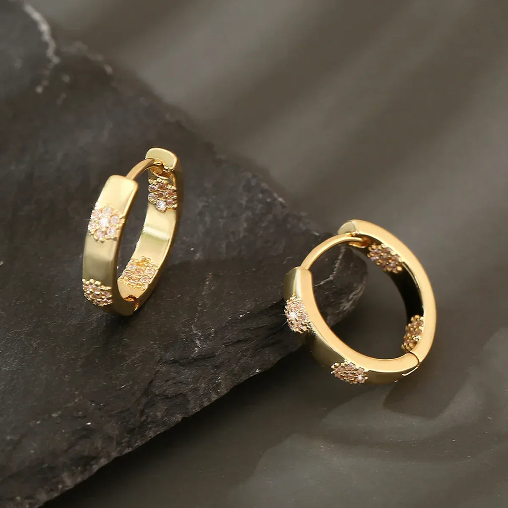 retro-matching-round-ear-clip-earrings - Viexta