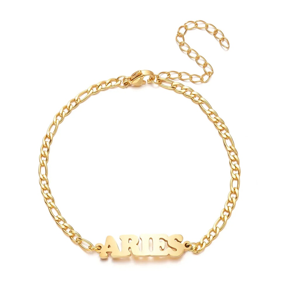 Stainless Steel Zodiac printed Bracelet - Viexta