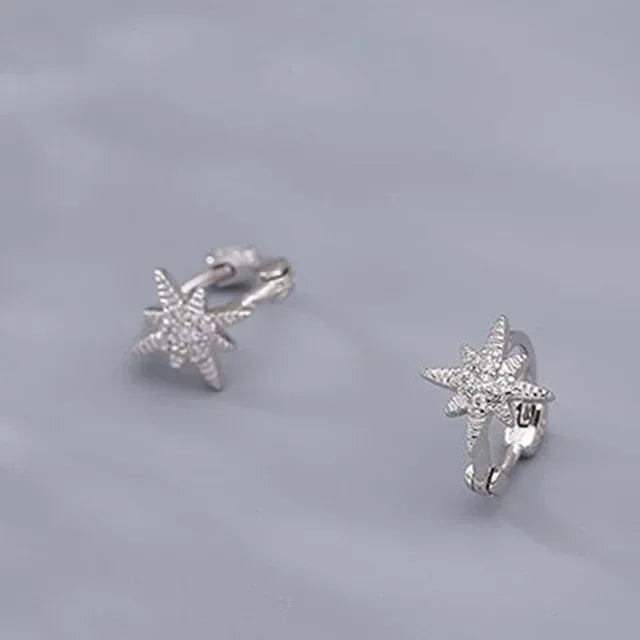 Diamond-embedded Gold-plated Versatile Earrings - Viexta